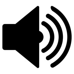 Sound Speaker Icon on white background