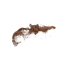3D Illustration of a realistic chocolate Splash