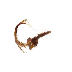 3D illustration of a realistic coffee splash