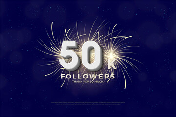 50k background followers for celebration and gratitude.