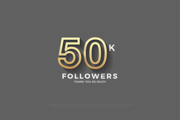 50k background followers for celebration and gratitude.