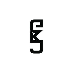 ekj letter original monogram logo design