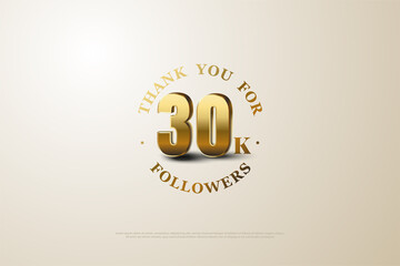 30k followers background for celebration and gratitude.