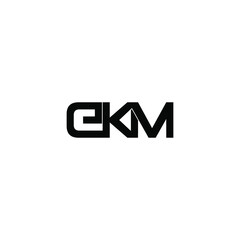 ekm letter original monogram logo design