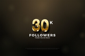30k followers background for celebration and gratitude.
