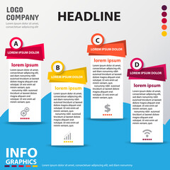  infographics template design vector illustration banner business concept processes 06