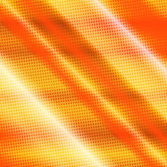 90-s style. Creative illustration in halftone style with orange gradient. Abstract colorful geometric background. Pattern for wallpaper, web page, textures