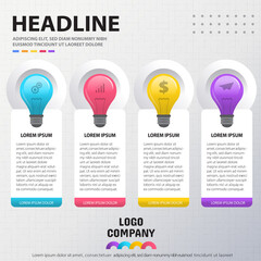  infographics template design vector illustration banner business concept processes 20