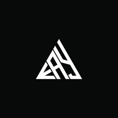 E A Y letter logo creative design. EAY icon © MdAminul