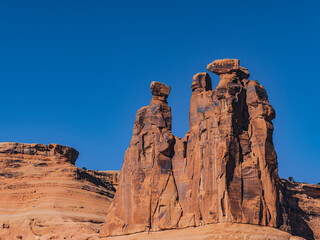 Fototapeta premium wonderful scenic view in Arches National Park 