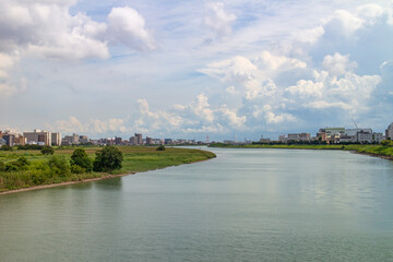 六郷橋から見た多摩川の風景【神奈川県・川崎市・川崎区】
