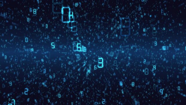 デジタルな仮想空間のアブストラクトな背景　ループ