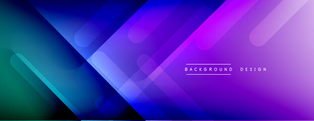 Dynamic lines abstract background. 3D shadow effects and fluid gradients. Modern overlapping forms