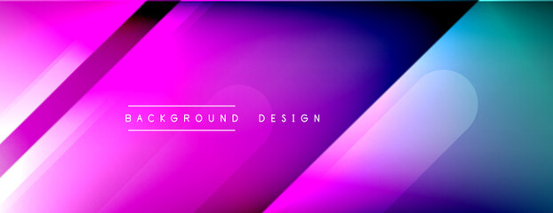 Fototapeta premium Dynamic lines abstract background. 3D shadow effects and fluid gradients. Modern overlapping forms