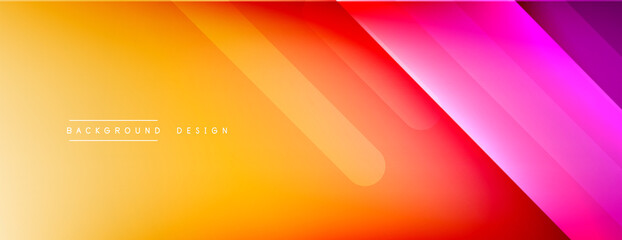 Dynamic lines abstract background. 3D shadow effects and fluid gradients. Modern overlapping forms