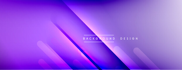 Fototapeta premium Dynamic lines abstract background. 3D shadow effects and fluid gradients. Modern overlapping forms