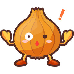驚く玉ねぎのキャラクター
