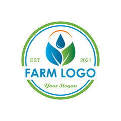 farm logo , nature logo vector
