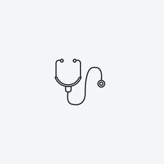 stethoscope on white