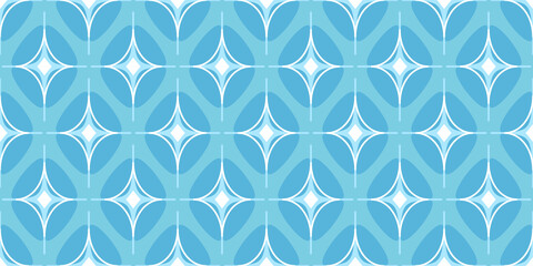 Fototapeta premium Abstract vector geometric pattern. Seamless pattern on the fabric.