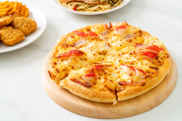 ham and crab stick pizza