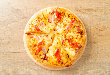 ham and crab stick pizza
