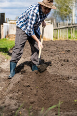 make furrows for planting