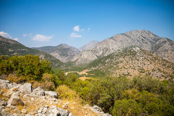Mountain view from Termessos ancient city near Antalya, Turkey