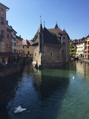 Fototapeta premium Annecy city and canals in southeastern France