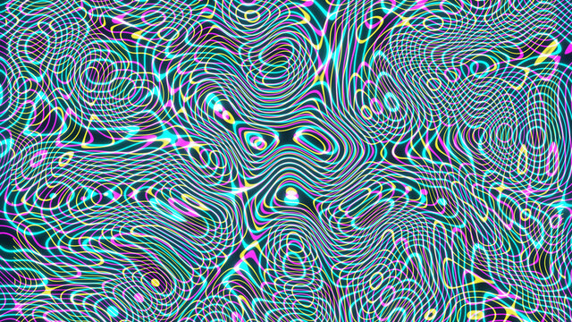 3D illustration graphic of unique abstract pattern and texture seamless loop background motion graphics.