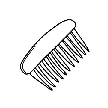 recommend clip art: Comb Doodle vector icon. Drawing sketch illustration hand drawn cartoon line eps10