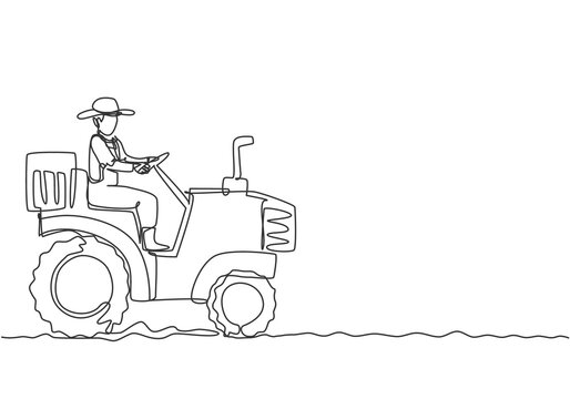 Image of Sketch of doing different types of work by Former in a agricultural  field, home and etc., editable outline illustration-VQ505406-Picxy