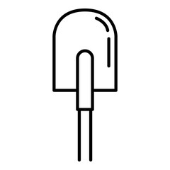 Shovel Icon. Vector Symbol of Gardening Work