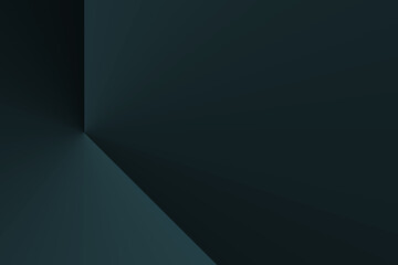 Abstract split background into two lines. Dark green color.
