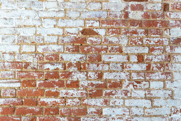 dirty old brick wall