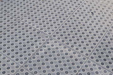 Square Concrete Paving with Raised Non-Slip Dots 