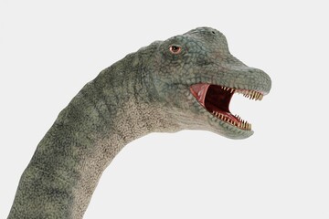 Realistic 3D Render of Brachiosaurus Dinosaur © bescec