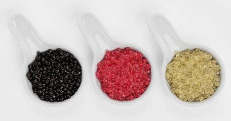 Realistic 3D Render of Caviar Set