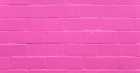 wide 4K Pink brick wall background