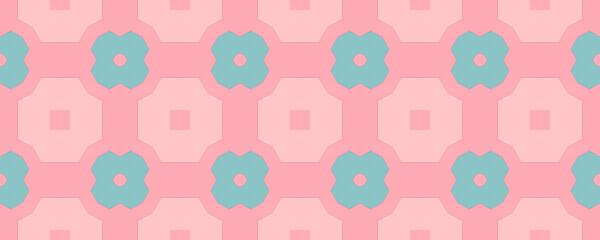 Abstract Pink Element. Aquarelle Seamless