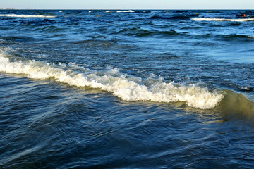Fototapeta premium waves on the sea - Navodari, Constanta county, Dobrudja, Romania, Europe, Black Sea