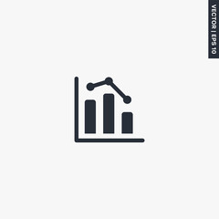 Diagram, graph, premium quality flat icon