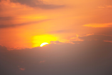 Sonnenuntergang wolkig