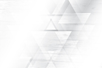 Abstract geometric white and gray color with grunge background . Vector illustration.