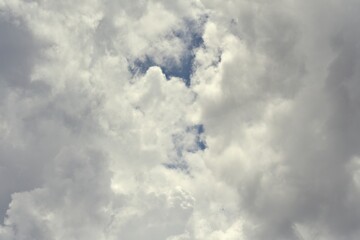 Group of cloud on sky background before storm.