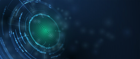 Technology data background, idea of global business solution