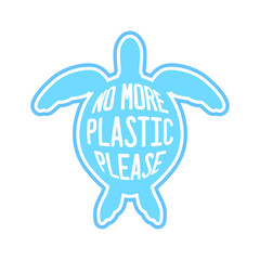 font design no more plastic please