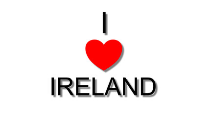 i love ireland red heart