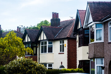 Fototapeta na wymiar Suburban Houses in Southport, UK