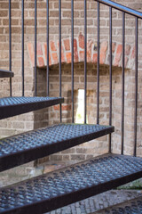 spiral staircase in the city park